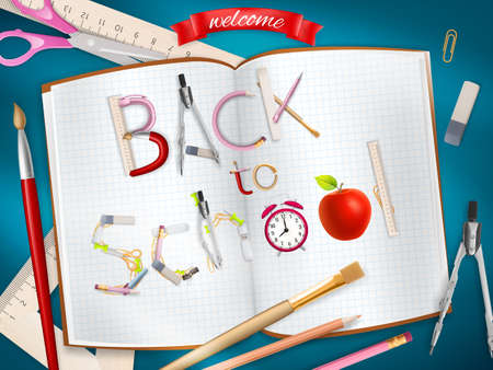 Back to school background. EPS 10 vector file includedのイラスト素材