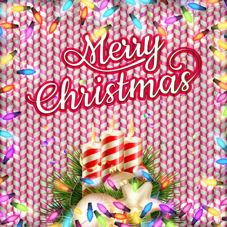 Merry Christmas and Happy New Year card. EPS 10 vector file includedのイラスト素材