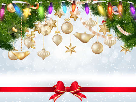 Holidays greeting and Christmas card. EPS 10 vector file includedのイラスト素材