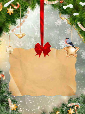 Christmas balls background. EPS 10 vector file includedのイラスト素材