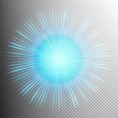 Creative concept of glow light effect stars bursts with sparkles isolated on transparent background.のイラスト素材