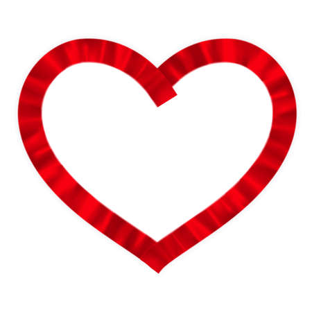 Heart a red tape. EPS 10 vector file includedのイラスト素材