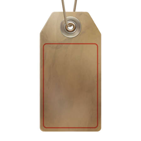 Empty cardboard tag. EPS 10 vector file includedのイラスト素材