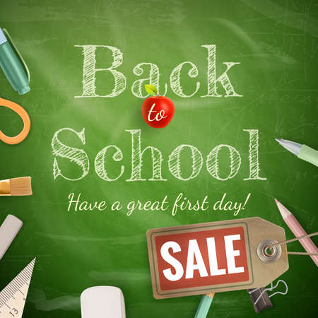 Back to School sale background.のイラスト素材