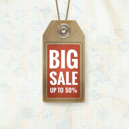 Back to School sale background.のイラスト素材