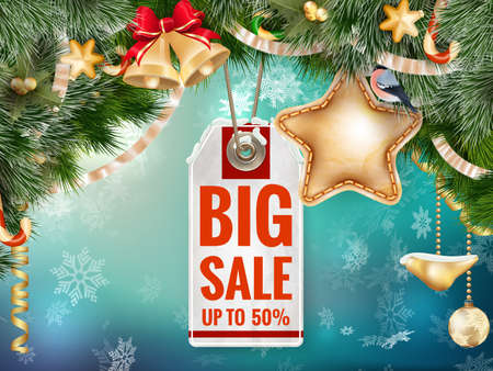 Christmas Sale Tag.のイラスト素材