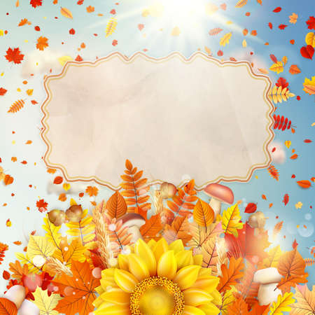 Background on a theme of autumn.のイラスト素材