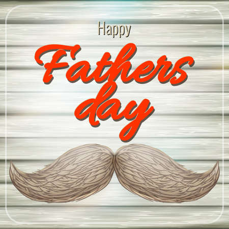 Happy Father s Day card with mustache. EPS 10 vector file includedのイラスト素材