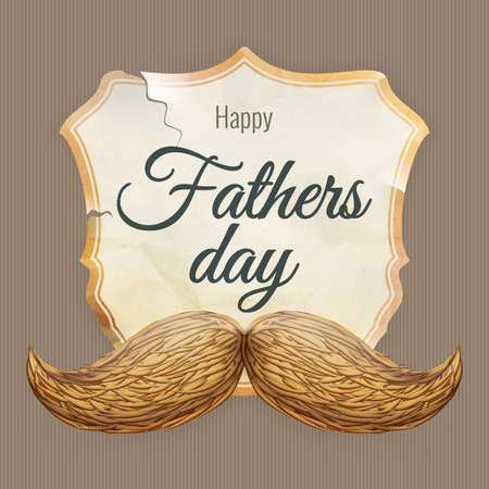 Card with mustache for Father s Day. EPS 10 vector file includedのイラスト素材