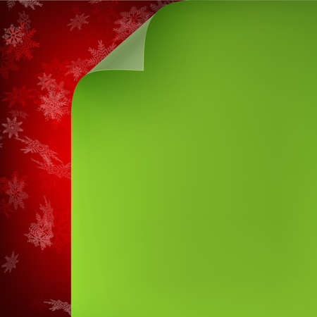 Creative Christmas card with curled corner paper. EPS 10 vector file includedのイラスト素材