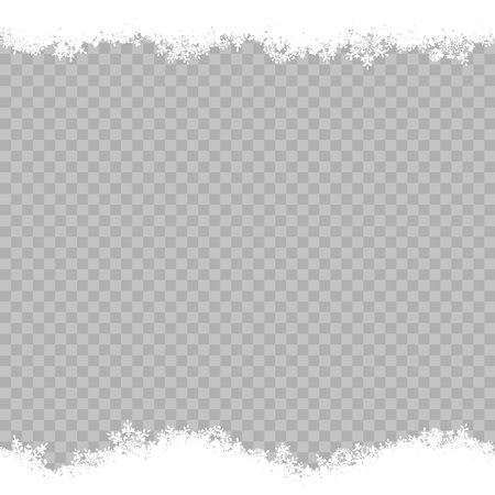 Christmas template Snowflakes border. EPS 10 vector file includedのイラスト素材