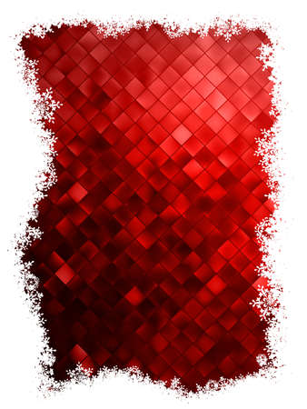 Red christmas background with snowflakes. EPS 10 vector file includedのイラスト素材