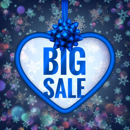 Blue glowing star bokeh holiday background.のイラスト素材