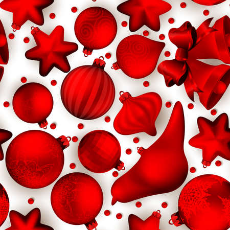 Seamless Christmas background.のイラスト素材