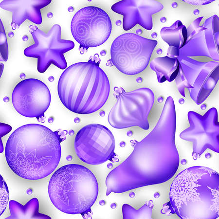 Seamless Christmas background.のイラスト素材