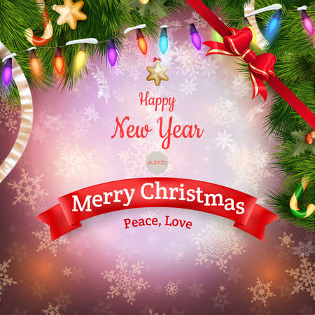 Christmas landscape Poster. EPS 10 vector file includedのイラスト素材