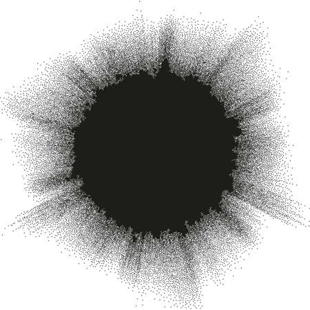 Halftone effect illustration. EPS 10のイラスト素材