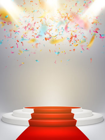 Podium on studio background. EPS 10のイラスト素材