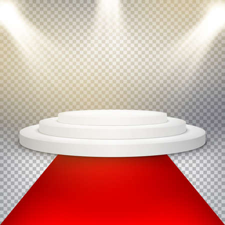 Stage with scenic lights. EPS 10のイラスト素材