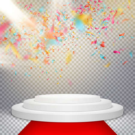 Stage with scenic lights. EPS 10のイラスト素材