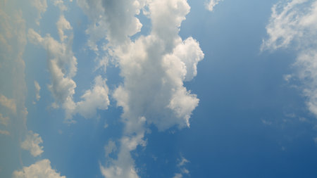 A Stunningly Beautiful Cloud Formation Set Against a Clear and Brilliant Blue Sky