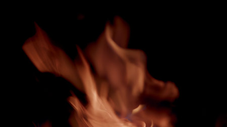 The Captivating and Enchanting Flames are Dancing Gracefully in the Dark of the Night