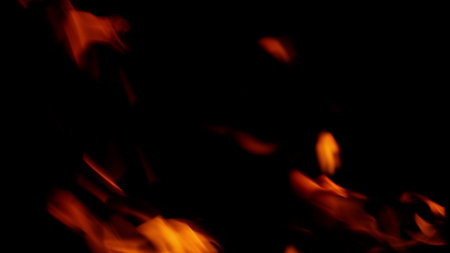 Dynamic Flames in Darkness Captivating Fire Patterns that Ignite the Imagination and Emotionsの写真素材