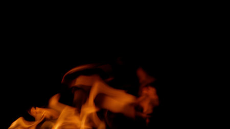 Captivating Flames A Mesmerizing Dance of Fire That Enchants and Engulfs the Sensesの写真素材