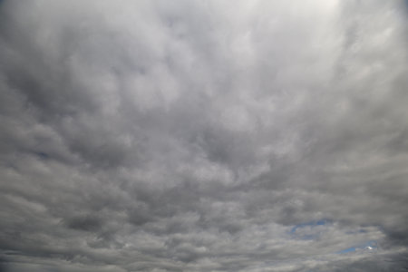 An Overcast Sky Filled with Beautiful and Soft Clouds, Creating a Truly Unique Atmosphere