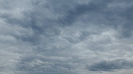 Dramatic Overcast Skies Featuring Varied and Striking Cloud Patterns All Around Us