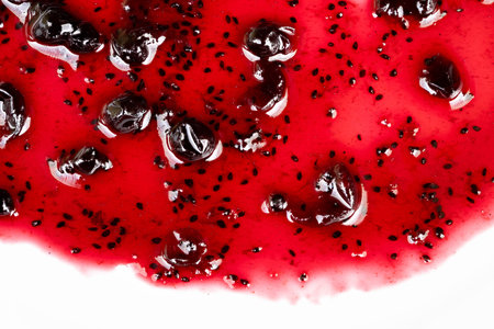 Analysis of currant jam texture and seed distribution quality control. Comprehensive evaluation of...