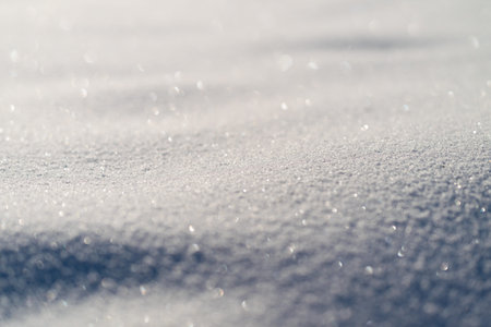 Gentle winter dawn, Mild morning snow with glow, Calm winter sunrise with delicate shimmering...