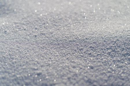 Iridescent frost formations displaying delicate sparkling patterns, Crystalline frost with...