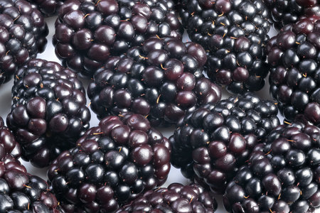 Exquisite presentation of glossy ripe berries under perfect lighting, Detailed view capturing...