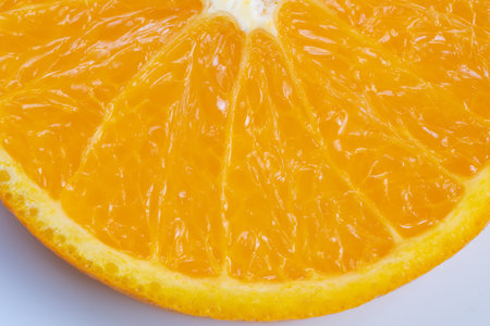 Highlighted image showing orange peel texture and droplets, Closeup photograph capturing textured...