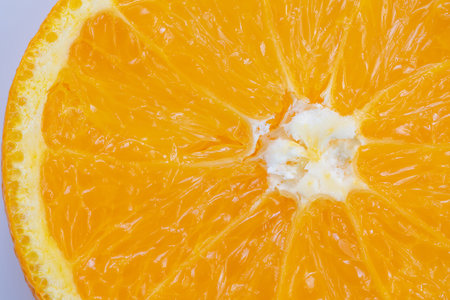 Energizing orange piece representing health, Lively orange segment illustrating vitamin and...