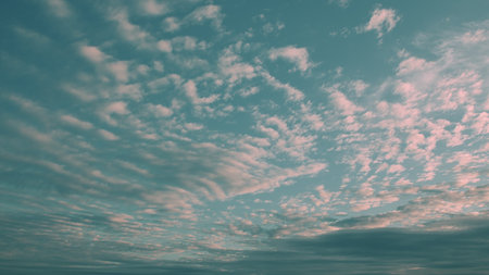 The Serene and Beautiful Textures of the Sky at Dusk, Radiating Calmness and Inspiration