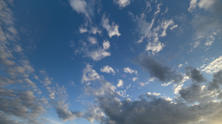 Explore the Exquisite Cloud Patterns Beautifully Luminous Beneath a Clear Blue Sky