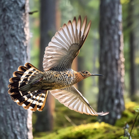 Eurasian Wren (Rupicapra rupicapra) in flightの素材