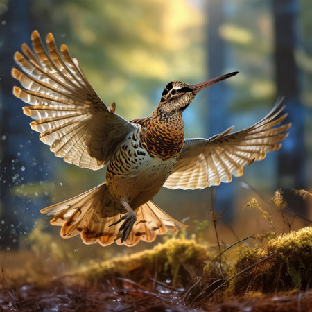 Bird in the forest. Woodpecker in the nature habitat.の素材