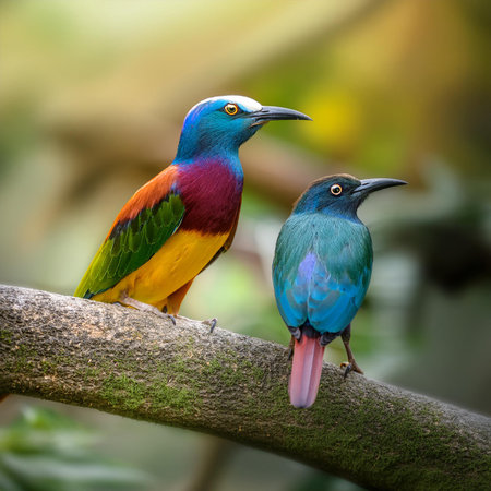 Colorful bird in the nature,colorful bird in the nature.の素材