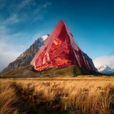 Mountain landscape in Torres del Paine National Park, Patagonia, Chileの素材
