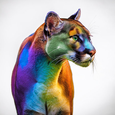 Puma (Puma concolor), also known as the pantherの素材