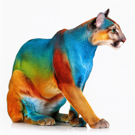 Siamese cat isolated on a white background. Studio shot.の素材