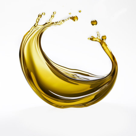 Splash of orange juice on a white background. 3d renderingの素材