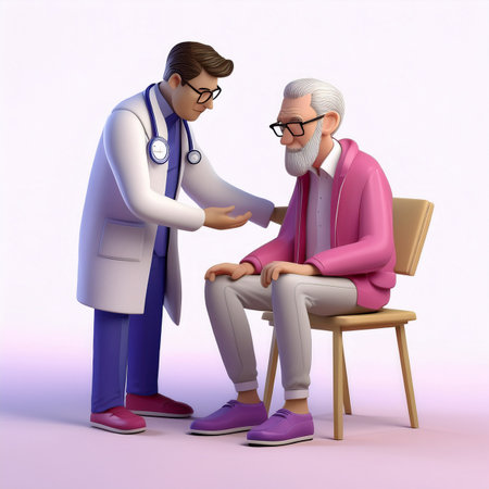 3d illustration of a female veterinarian holding a cat in her armsの素材