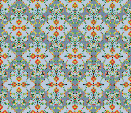 Vector seamless pattern. Colorful ethnic ornament. Arabesque style.