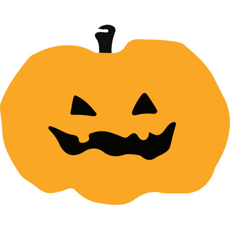 Halloween pumpkin icon on white background. Vector illustration. Eps 10.の写真素材