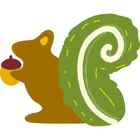 Illustration of a bear with a cup of coffee on a white backgroundの写真素材