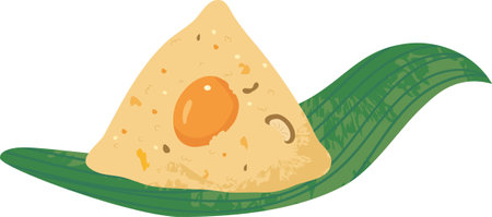 Filling of rice dumplings Duanwu Cuisine and Chinese traditional Food Ingredients Dragon Boat Festival Illustrationのイラスト素材